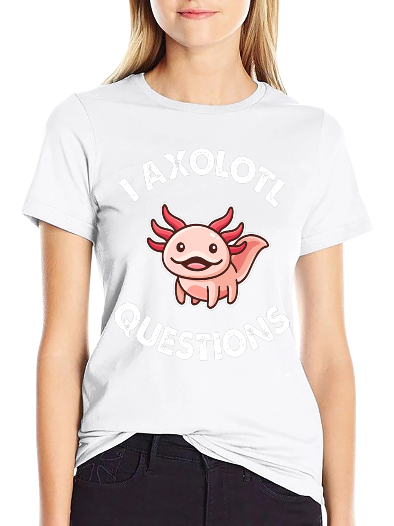 Axolotl Questions Funny Graphic T-Shirt