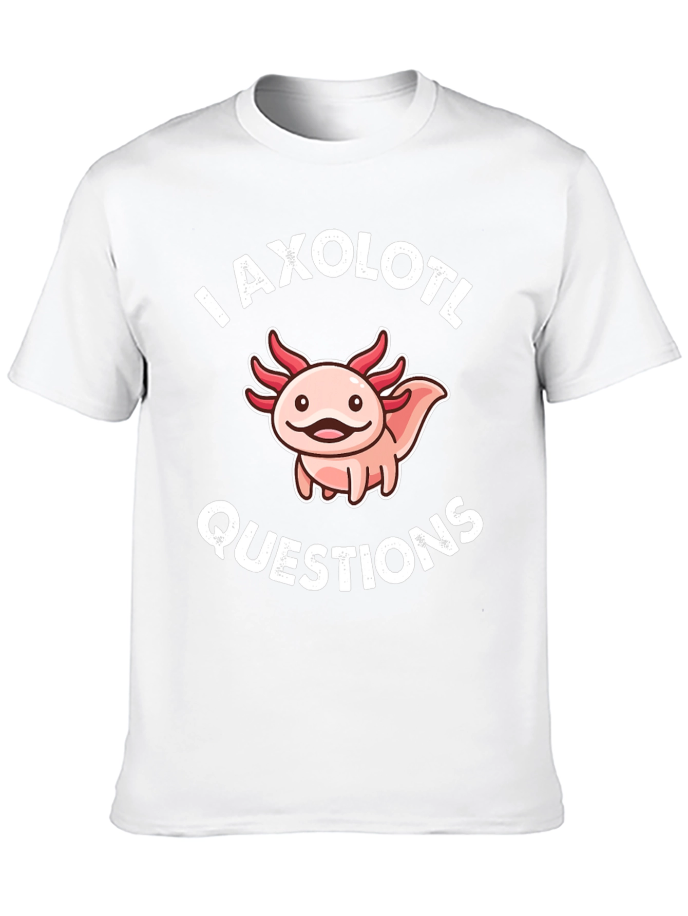 Axolotl Questions Funny Graphic T-Shirt