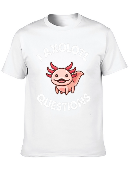 Axolotl Questions Funny Graphic T-Shirt