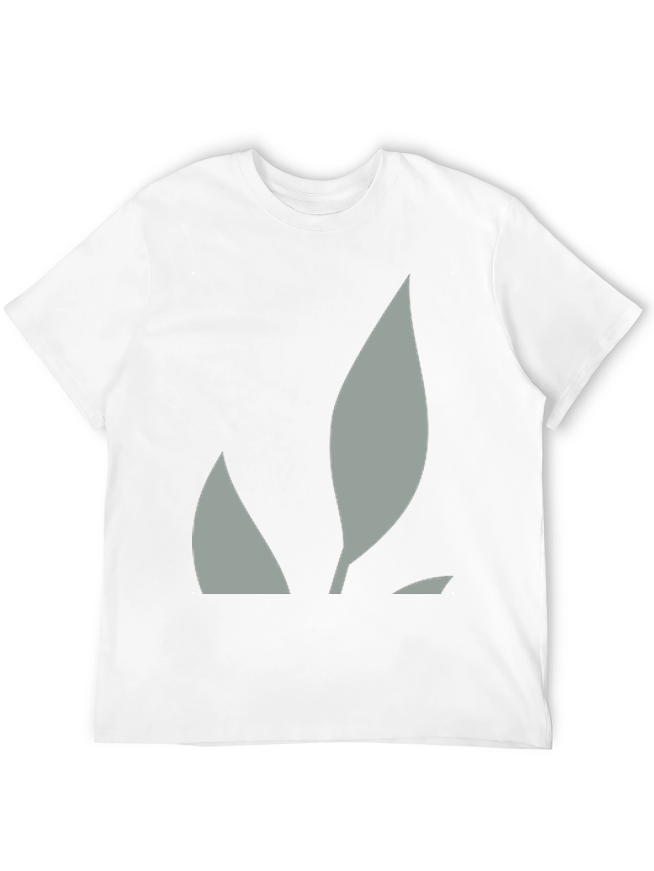 Abstract Leaf Graphic Black Tee