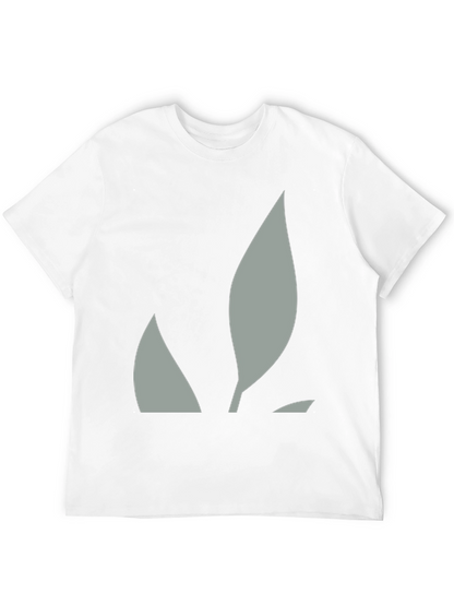 Abstract Leaf Graphic Black Tee