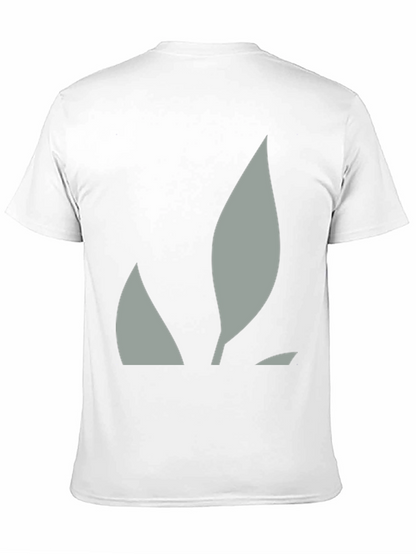 Abstract Leaf Graphic Black Tee