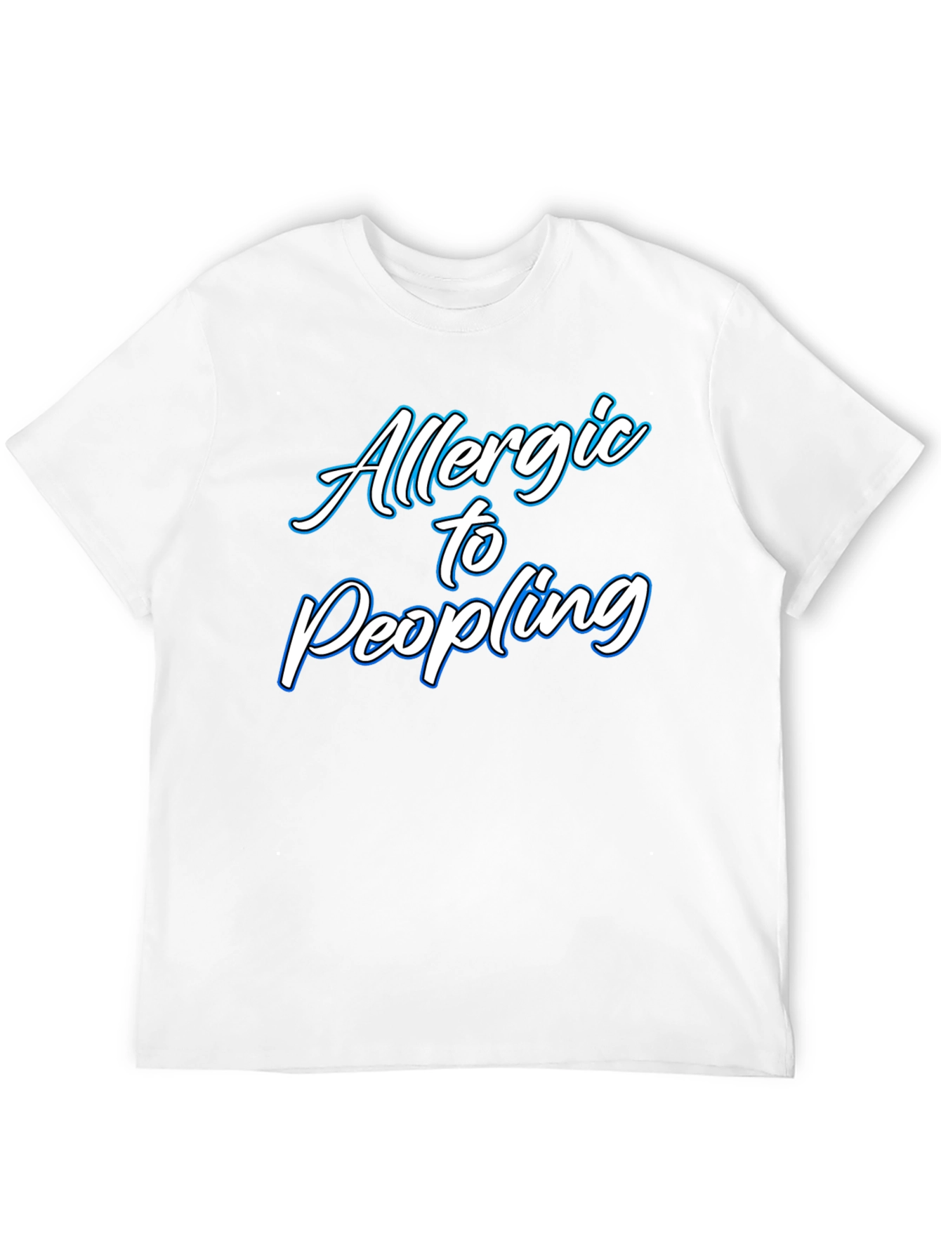Allergic to People Black T-Shirt