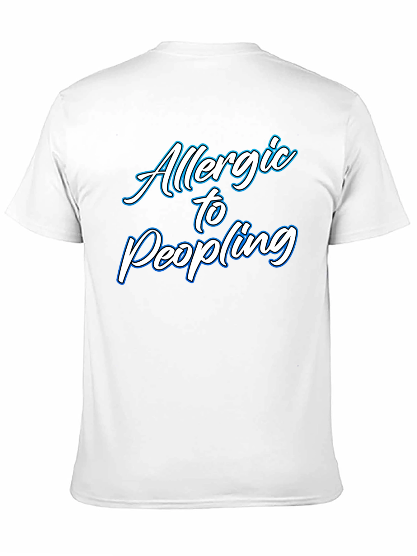 Allergic to People Black T-Shirt