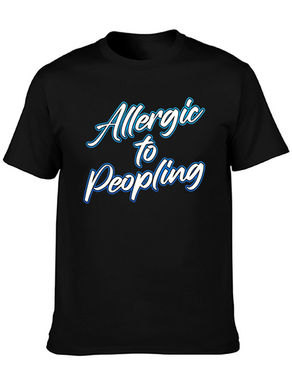 Allergic to People Black T-Shirt