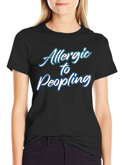 Allergic to People Black T-Shirt