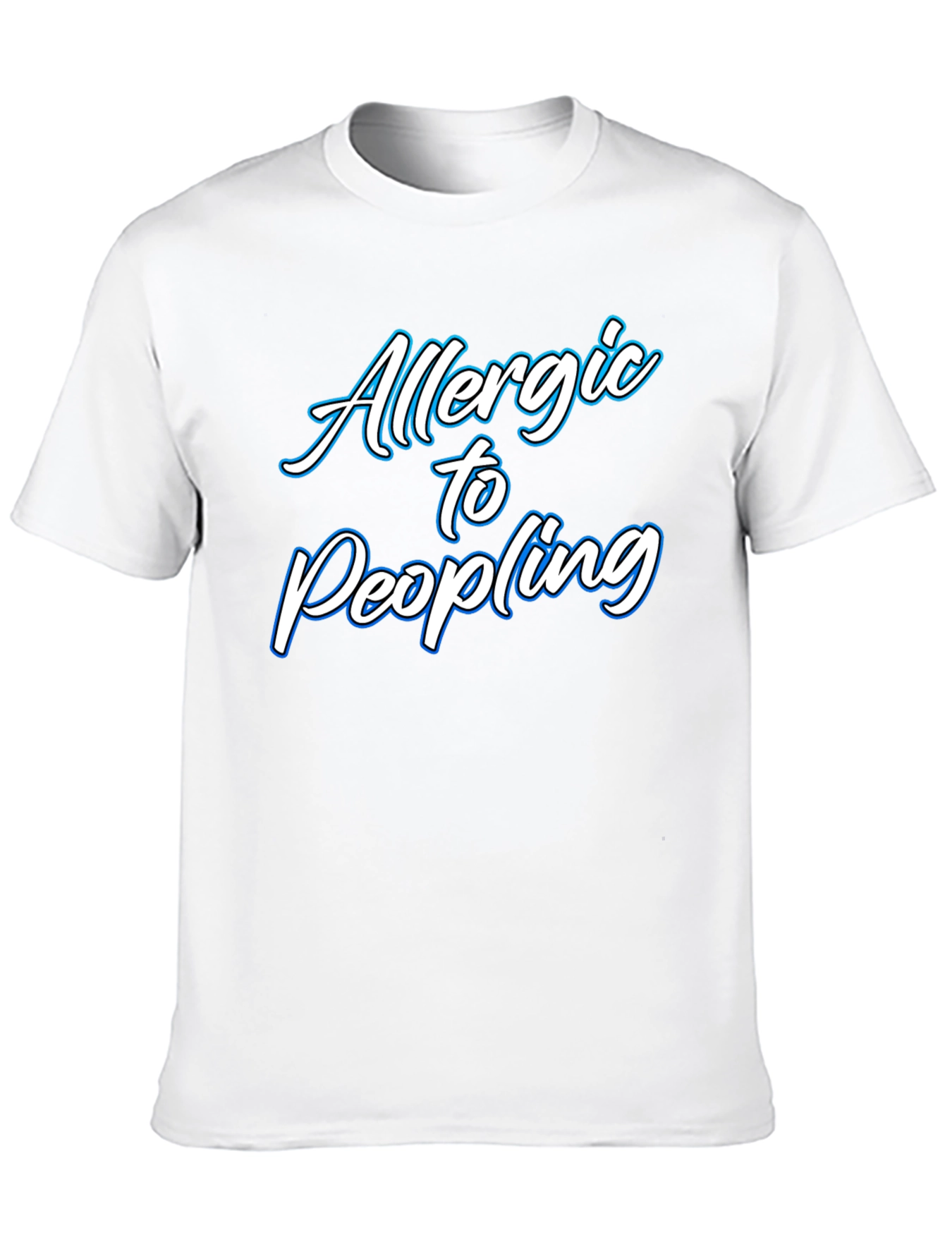 Allergic to People Black T-Shirt
