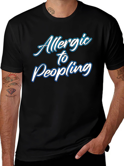 Allergic to People Black T-Shirt