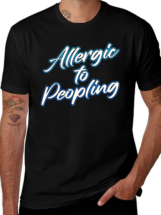 Allergic to People Black T-Shirt