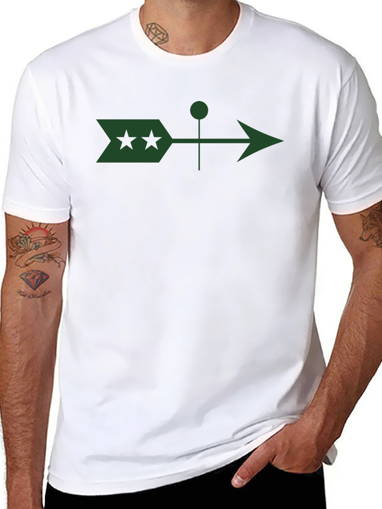 Arrow Graphic Tee - Modern Style