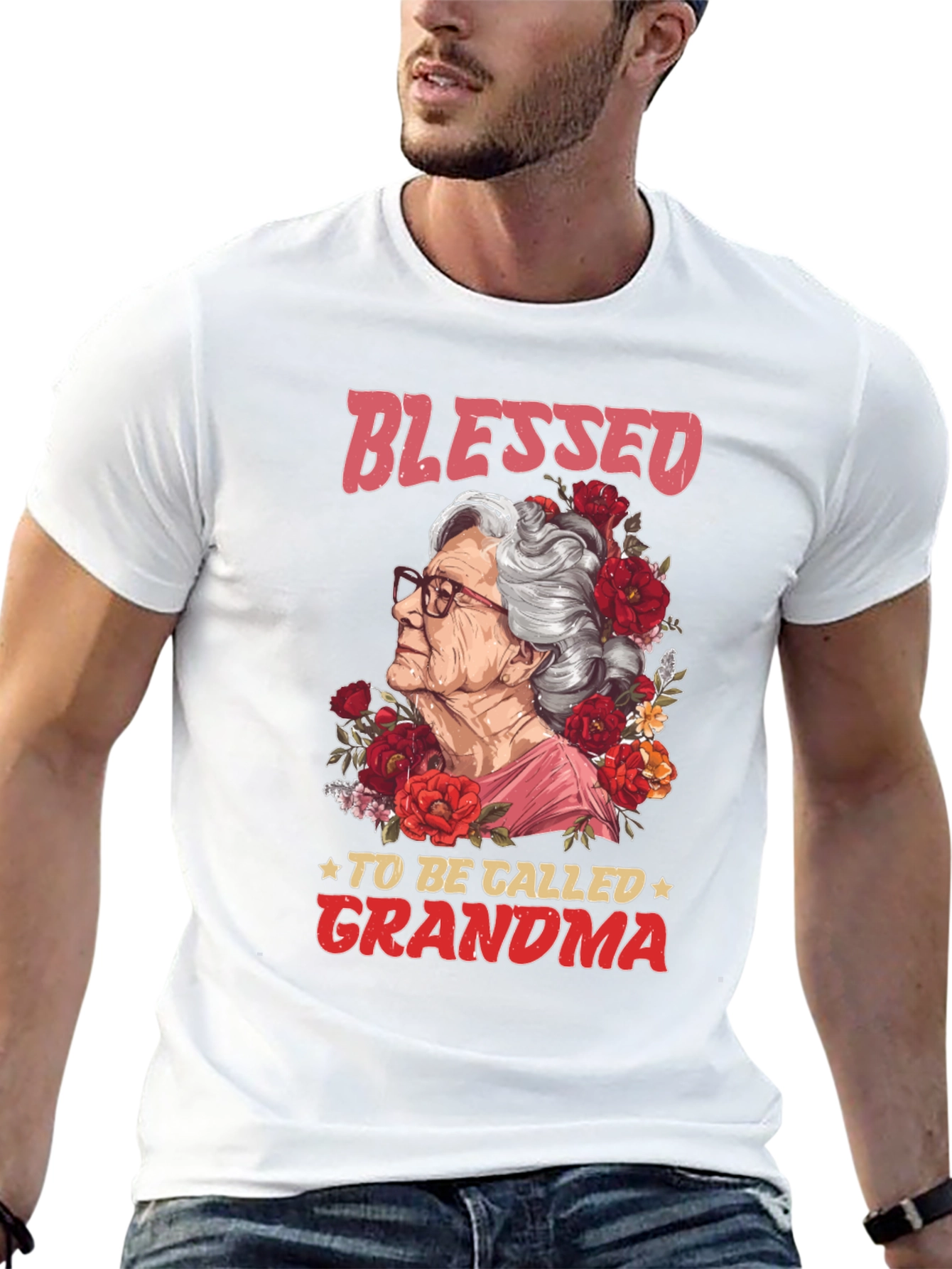 Blessed To Be Called Grandma Graphic T-Shirt