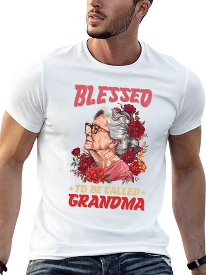 Blessed To Be Called Grandma Graphic T-Shirt