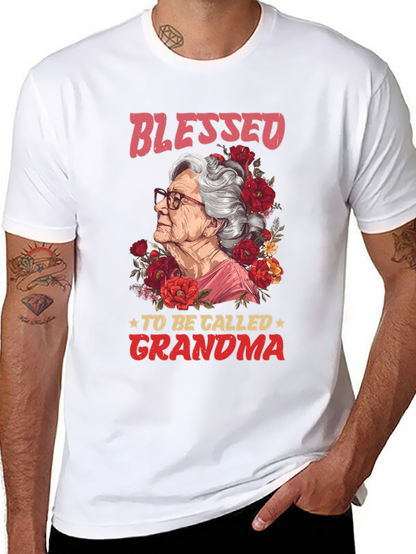Blessed To Be Called Grandma Graphic T-Shirt