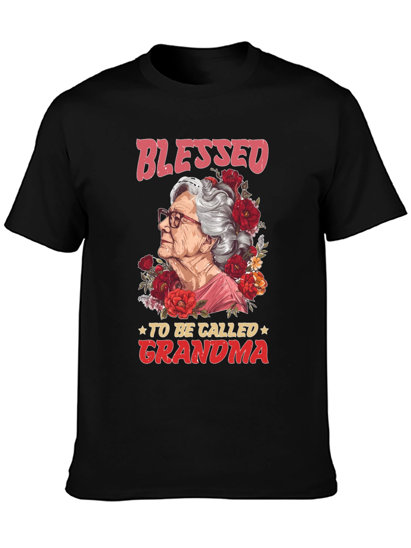 Blessed To Be Called Grandma Graphic T-Shirt