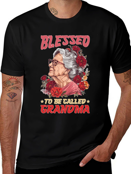 Blessed To Be Called Grandma Graphic T-Shirt