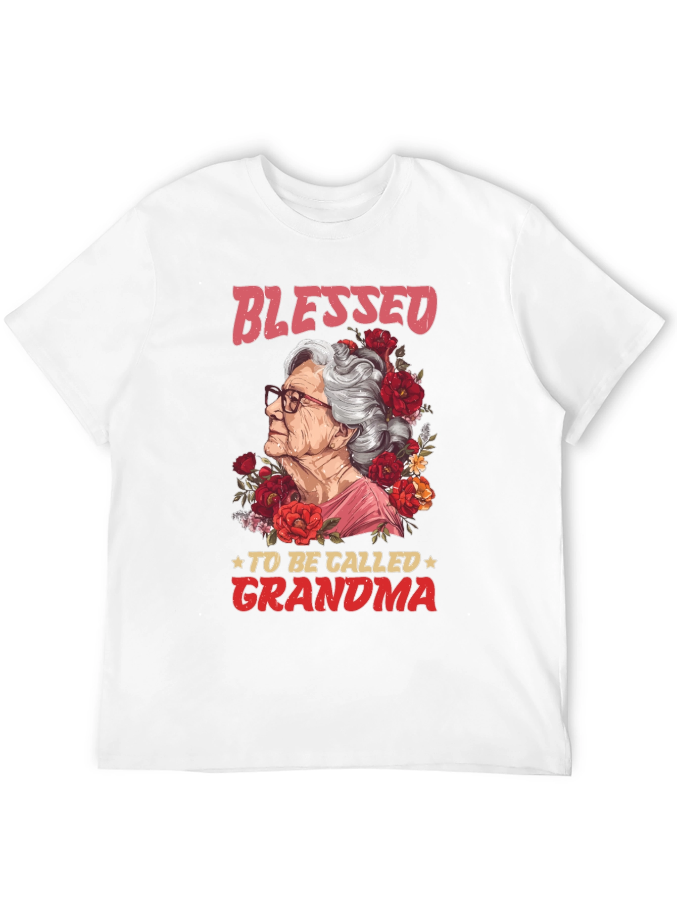 Blessed To Be Called Grandma Graphic T-Shirt