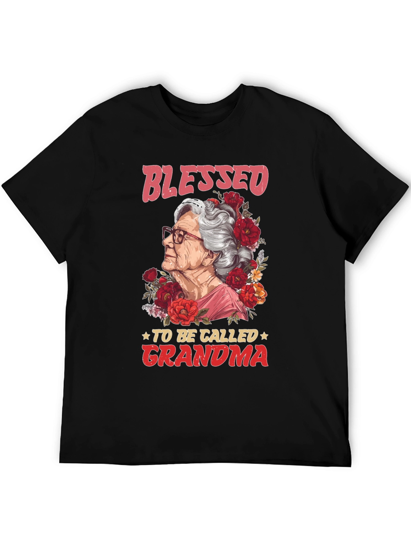 Blessed To Be Called Grandma Graphic T-Shirt