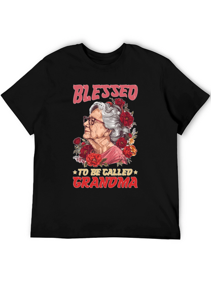 Blessed To Be Called Grandma Graphic T-Shirt