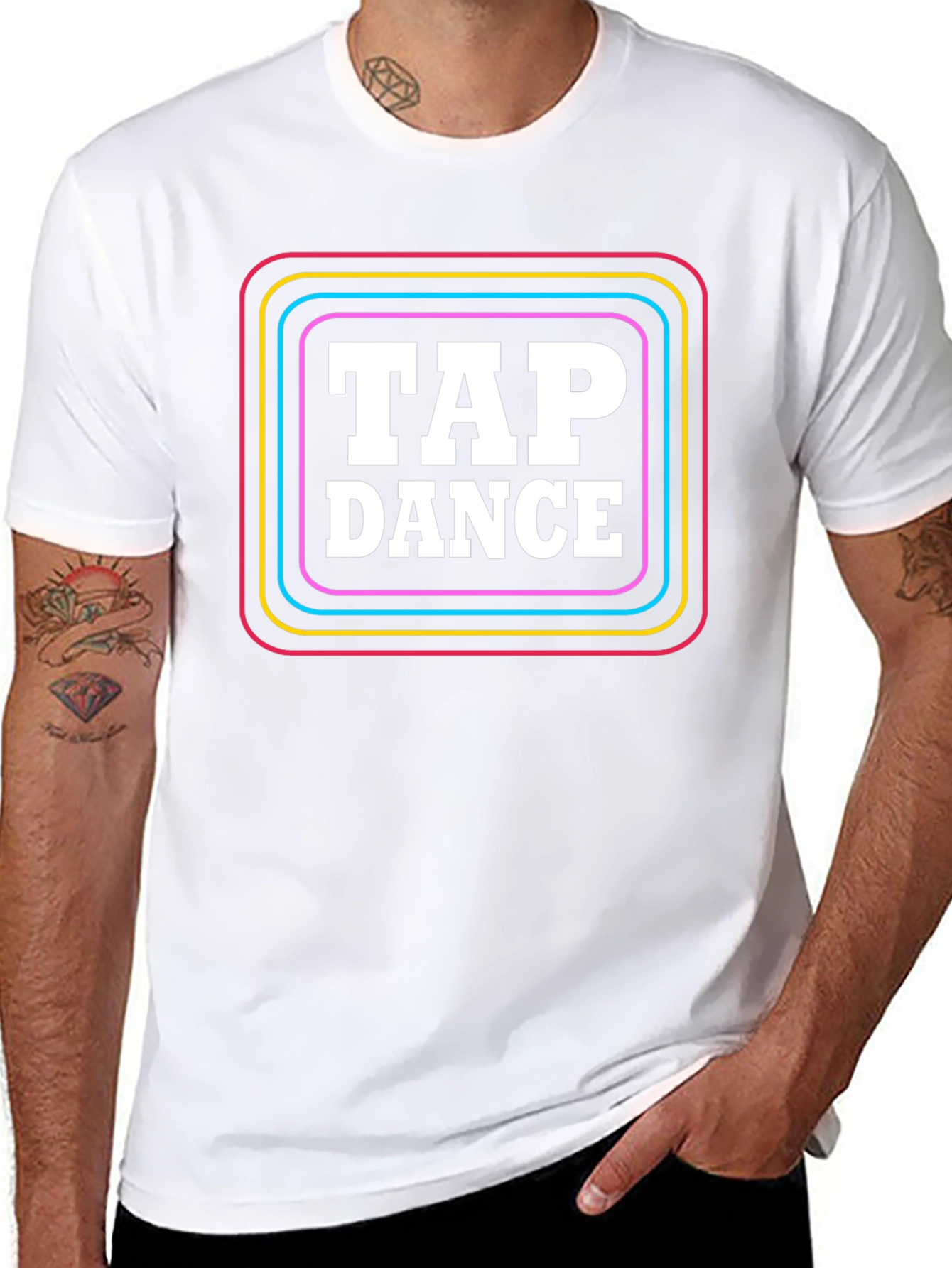 Tap Dance T-Shirt - Retro Neon Design