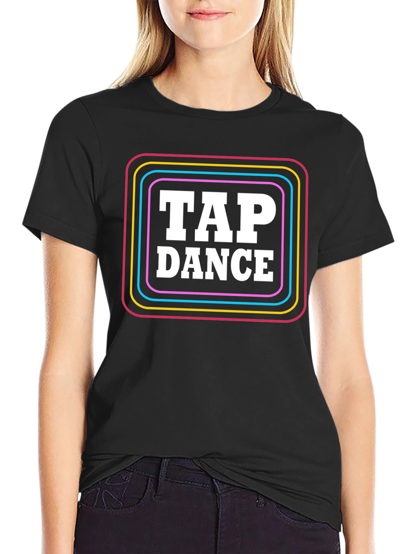 Tap Dance T-Shirt - Retro Neon Design