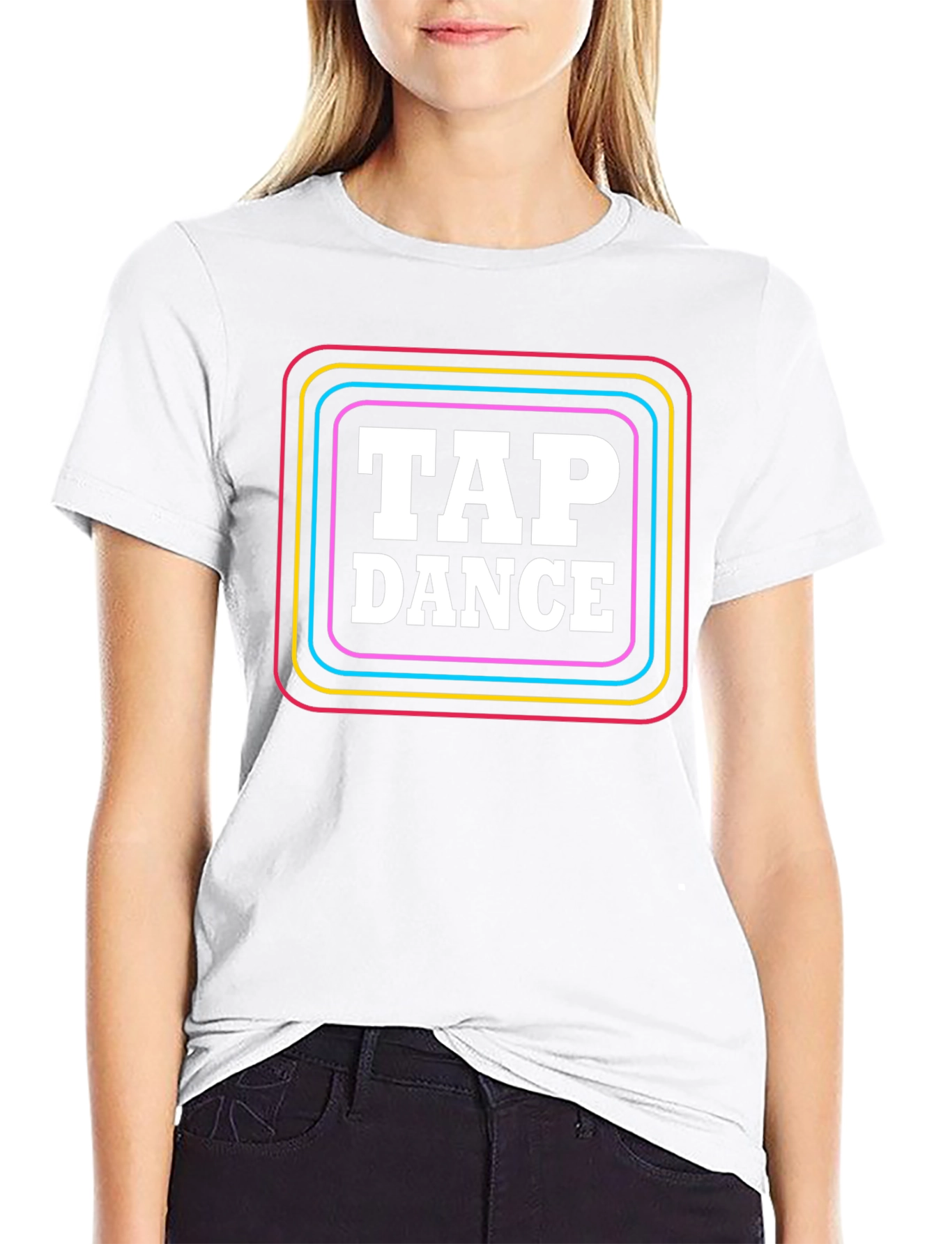 Tap Dance T-Shirt - Retro Neon Design