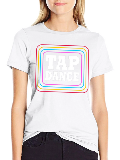 Tap Dance T-Shirt - Retro Neon Design