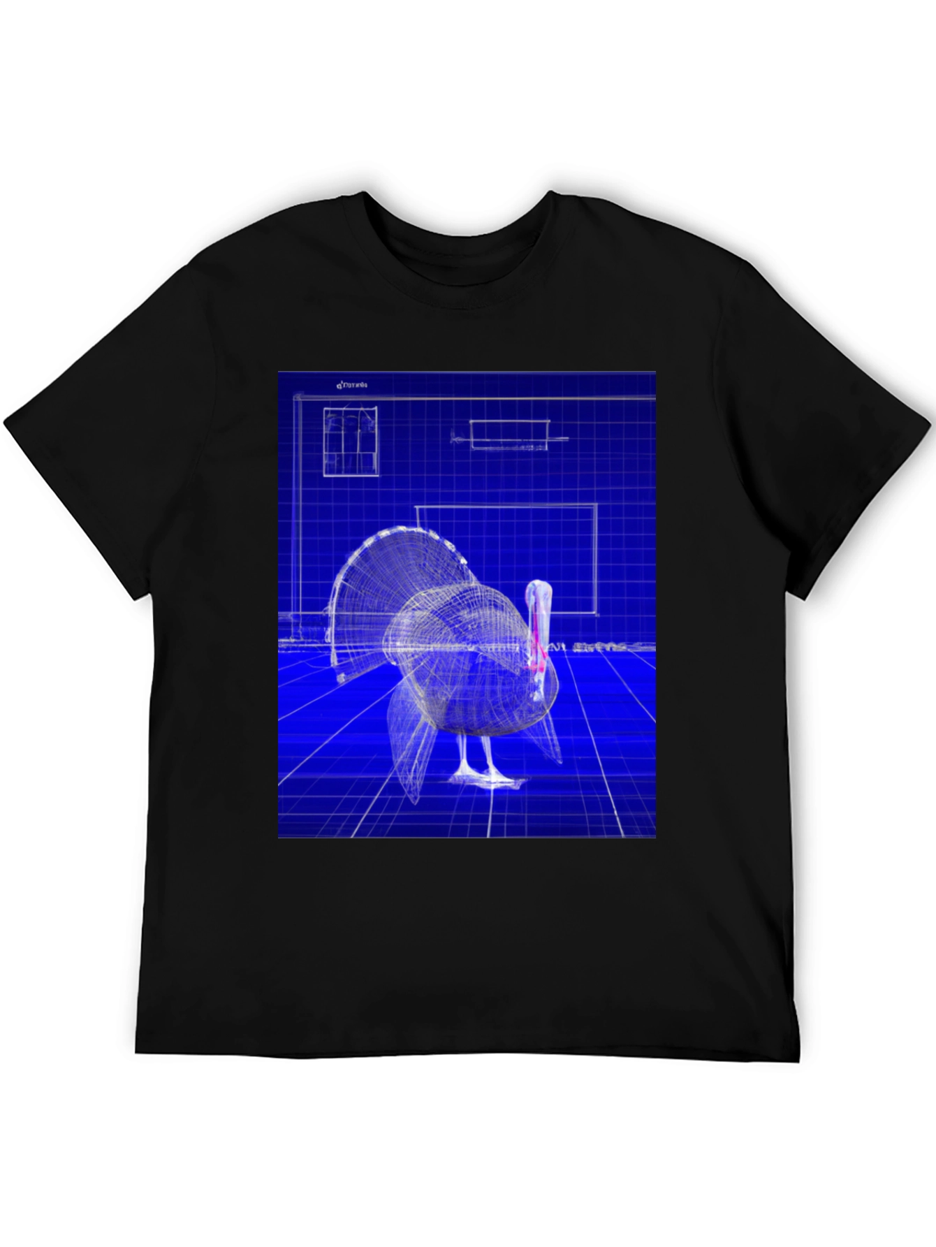 Blueprint Turkey Graphic Tee - Unique Design