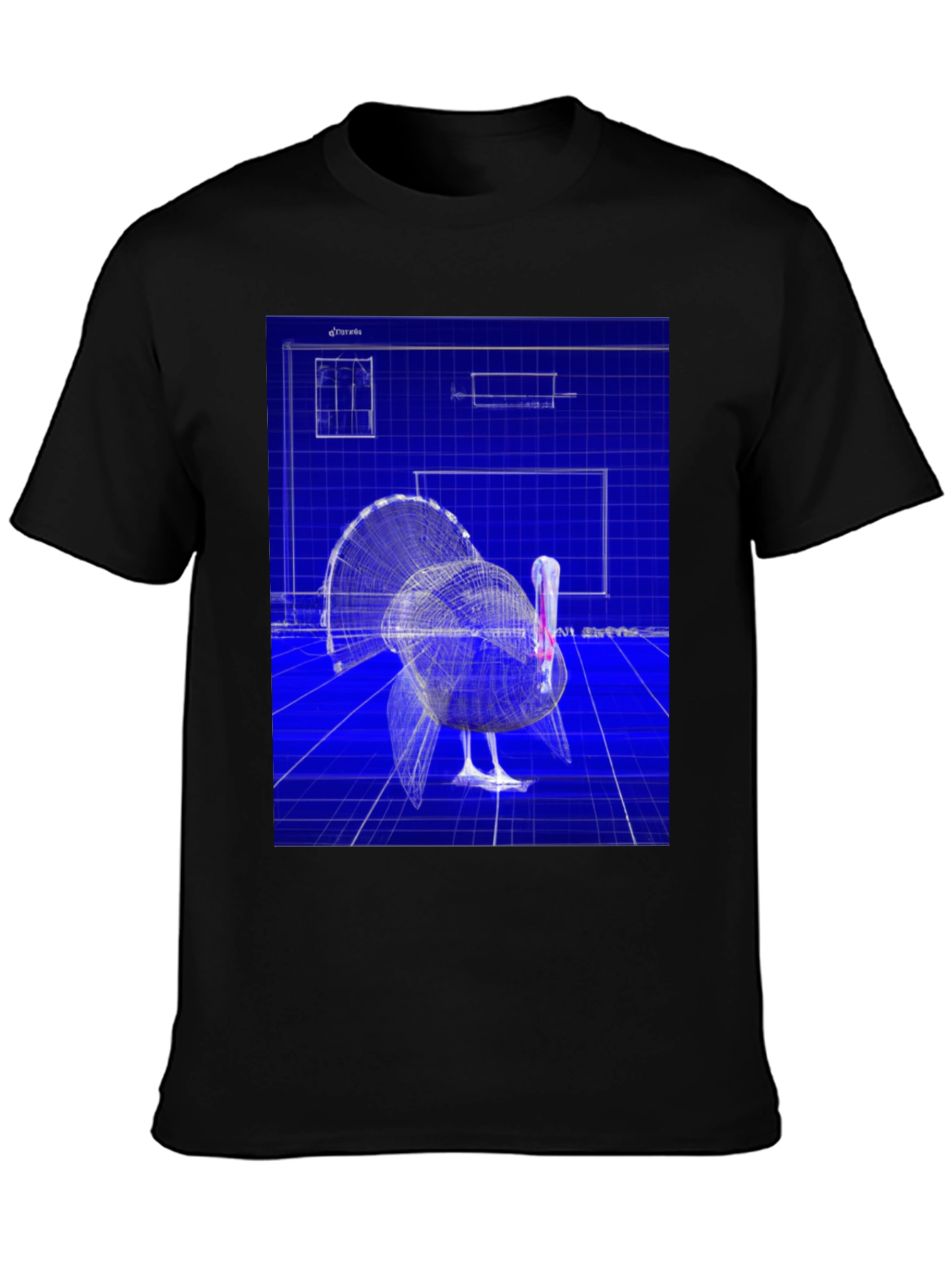 Blueprint Turkey Graphic Tee - Unique Design