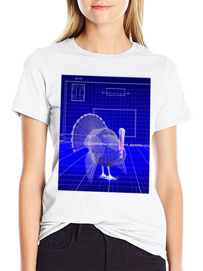 Blueprint Turkey Graphic Tee - Unique Design
