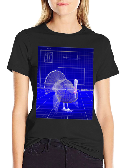 Blueprint Turkey Graphic Tee - Unique Design