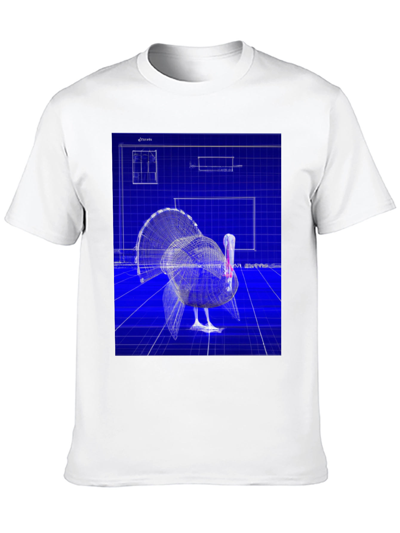 Blueprint Turkey Graphic Tee - Unique Design