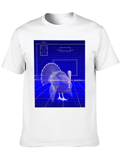 Blueprint Turkey Graphic Tee - Unique Design