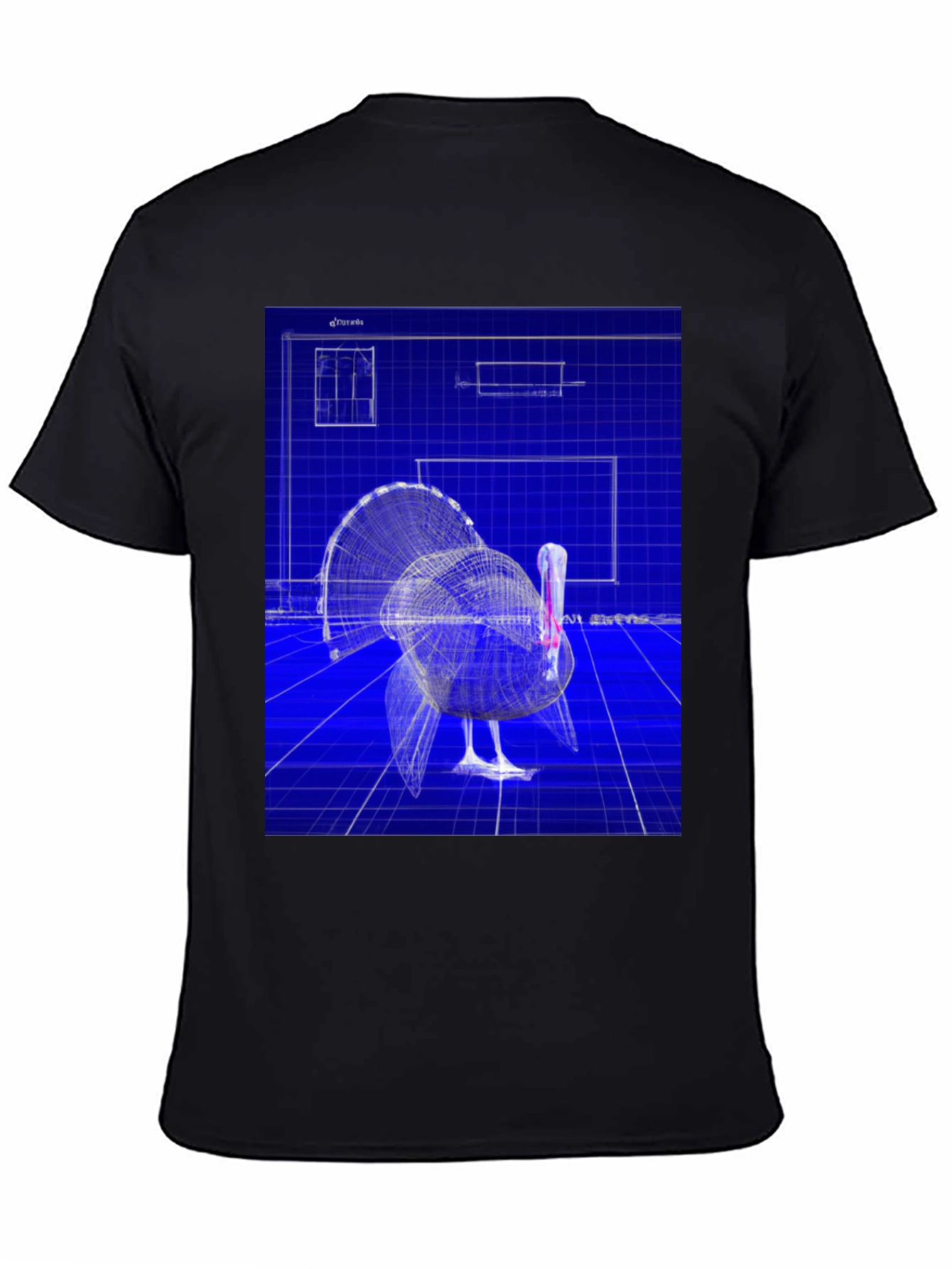 Blueprint Turkey Graphic Tee - Unique Design