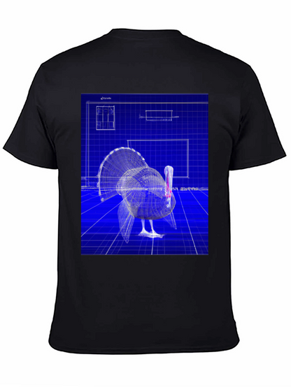 Blueprint Turkey Graphic Tee - Unique Design