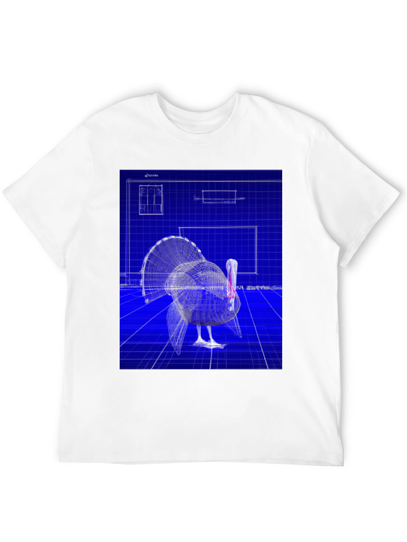 Blueprint Turkey Graphic Tee - Unique Design