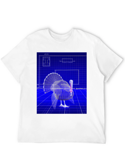 Blueprint Turkey Graphic Tee - Unique Design