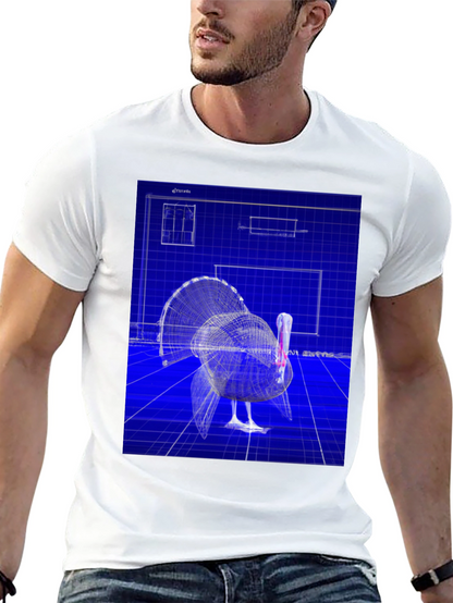 Blueprint Turkey Graphic Tee - Unique Design