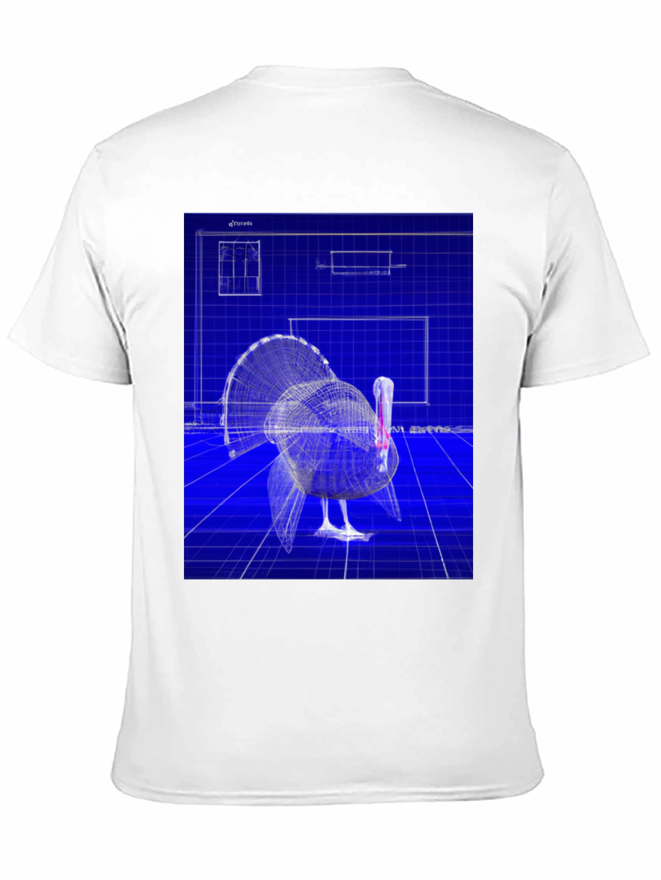 Blueprint Turkey Graphic Tee - Unique Design