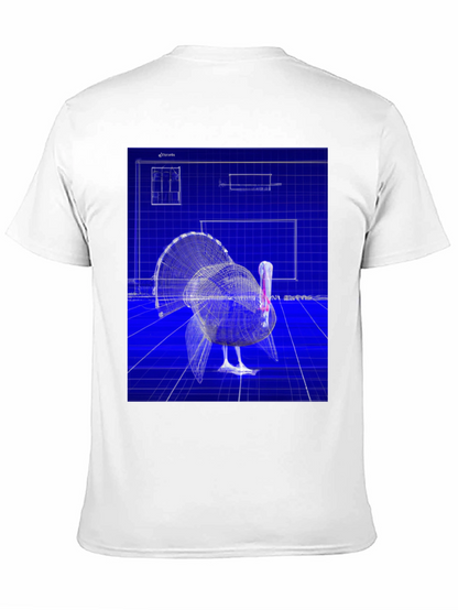 Blueprint Turkey Graphic Tee - Unique Design