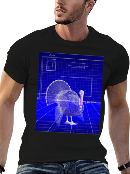 Blueprint Turkey Graphic Tee - Unique Design