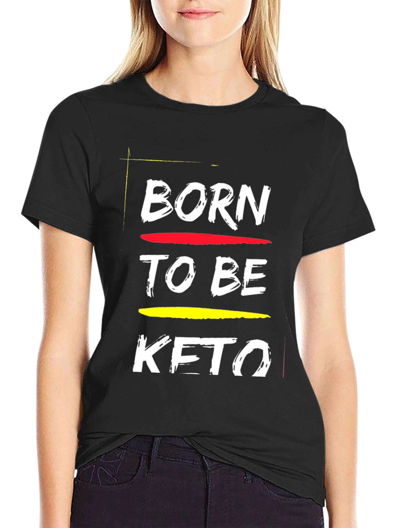 Born To Be Keto Black T-Shirt