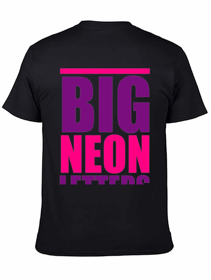Big Neon Letters Graphic T-Shirt