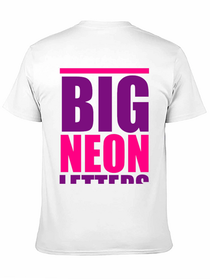 Big Neon Letters Graphic T-Shirt