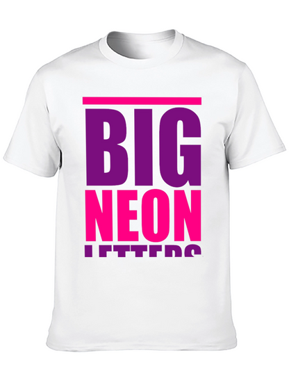 Big Neon Letters Graphic T-Shirt
