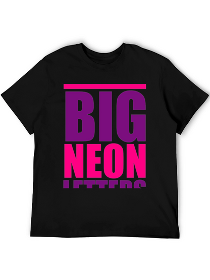 Big Neon Letters Graphic T-Shirt