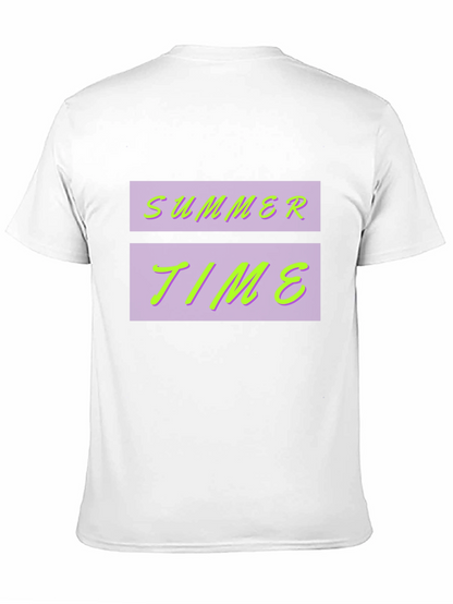 Summer Time Graphic Black Tee
