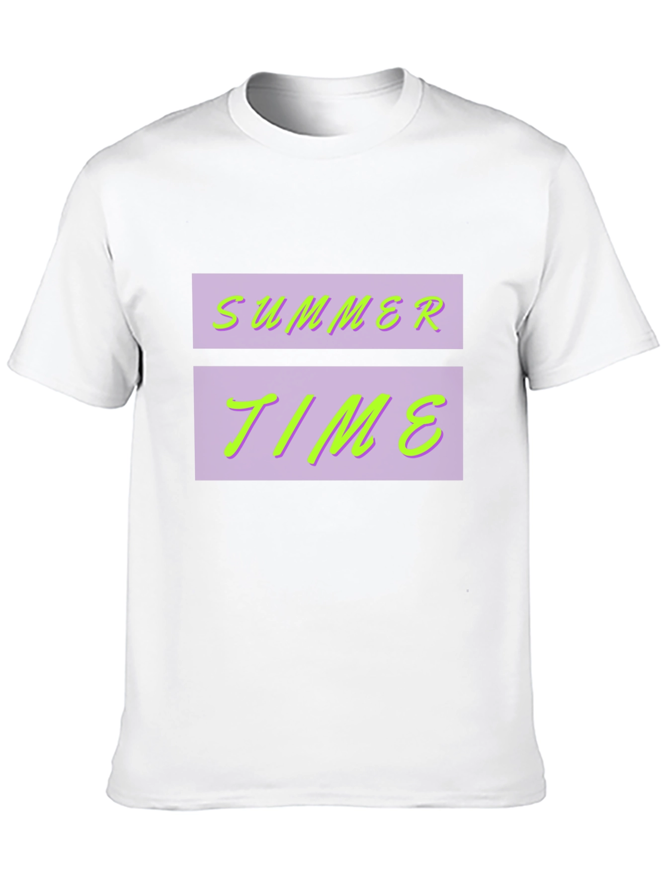 Summer Time Graphic Black Tee