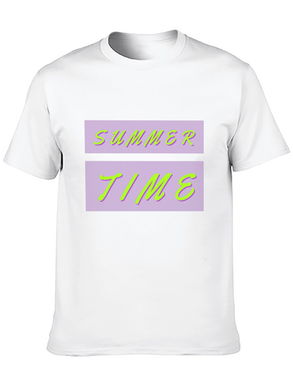 Summer Time Graphic Black Tee