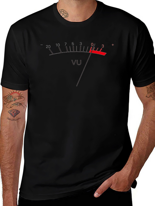 VU Meter Graphic T-Shirt - Black