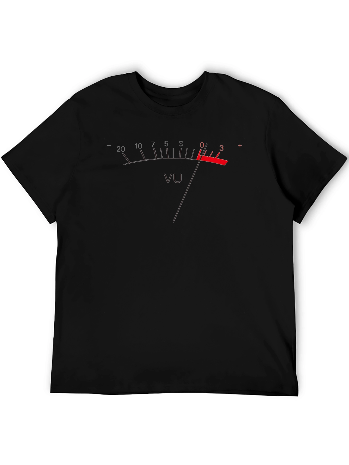 VU Meter Graphic T-Shirt - Black